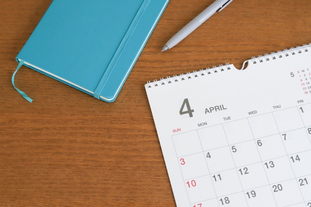 4月のカレンダー