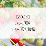 【2026】いちご畑のいちご狩り情報