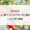 【2026】しい茸ランド かさやいちご園のいちご狩り情報