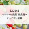 【2026】ちっちゃな農園　原農園のいちご狩り情報