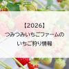 【2026】つみつみいちごファームのいちご狩り情報