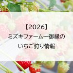 【2026】ミズキファーム一御縁のいちご狩り情報