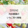 【2026】内田農園のいちご狩り情報