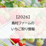 【2026】島村ファームのいちご狩り情報