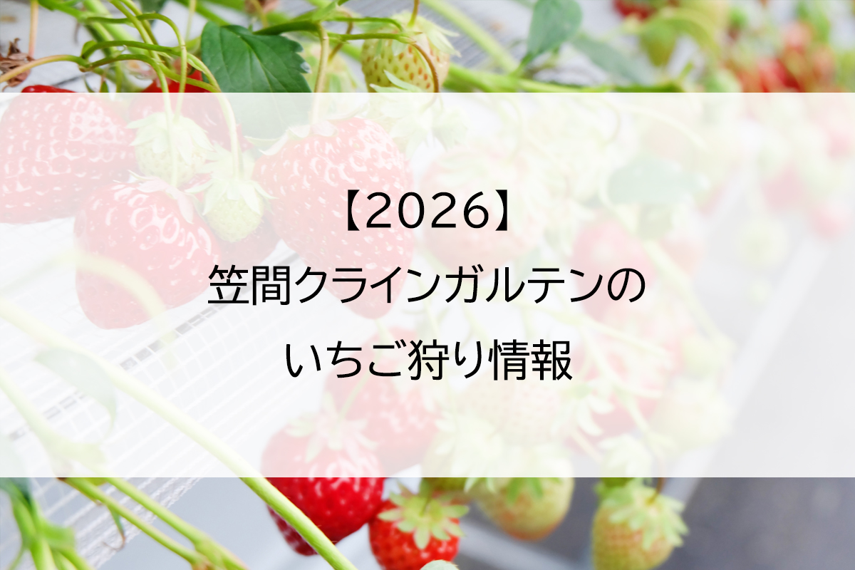【2026】笠間クラインガルテンのいちご狩り情報