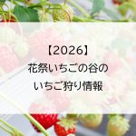 【2026】花祭いちごの谷のいちご狩り情報