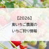 【2026】奥いちご農園のいちご狩り情報